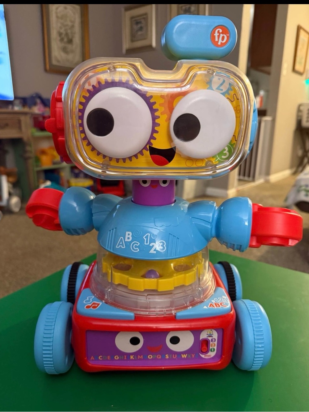 Fisher-Price Bright Blue and Red Musical Learning Robot